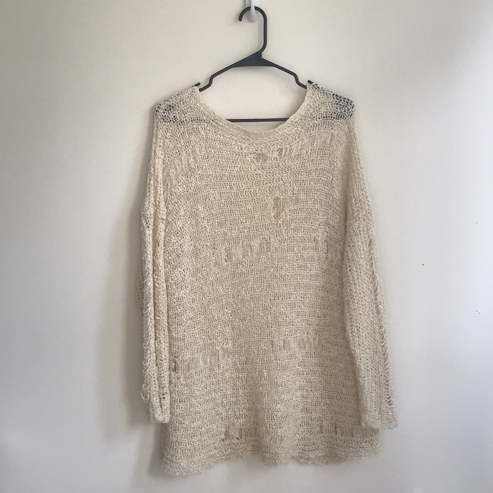 Oversized Comfy Ripped Sweater